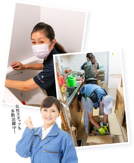 女性スタッフも多数活躍中！